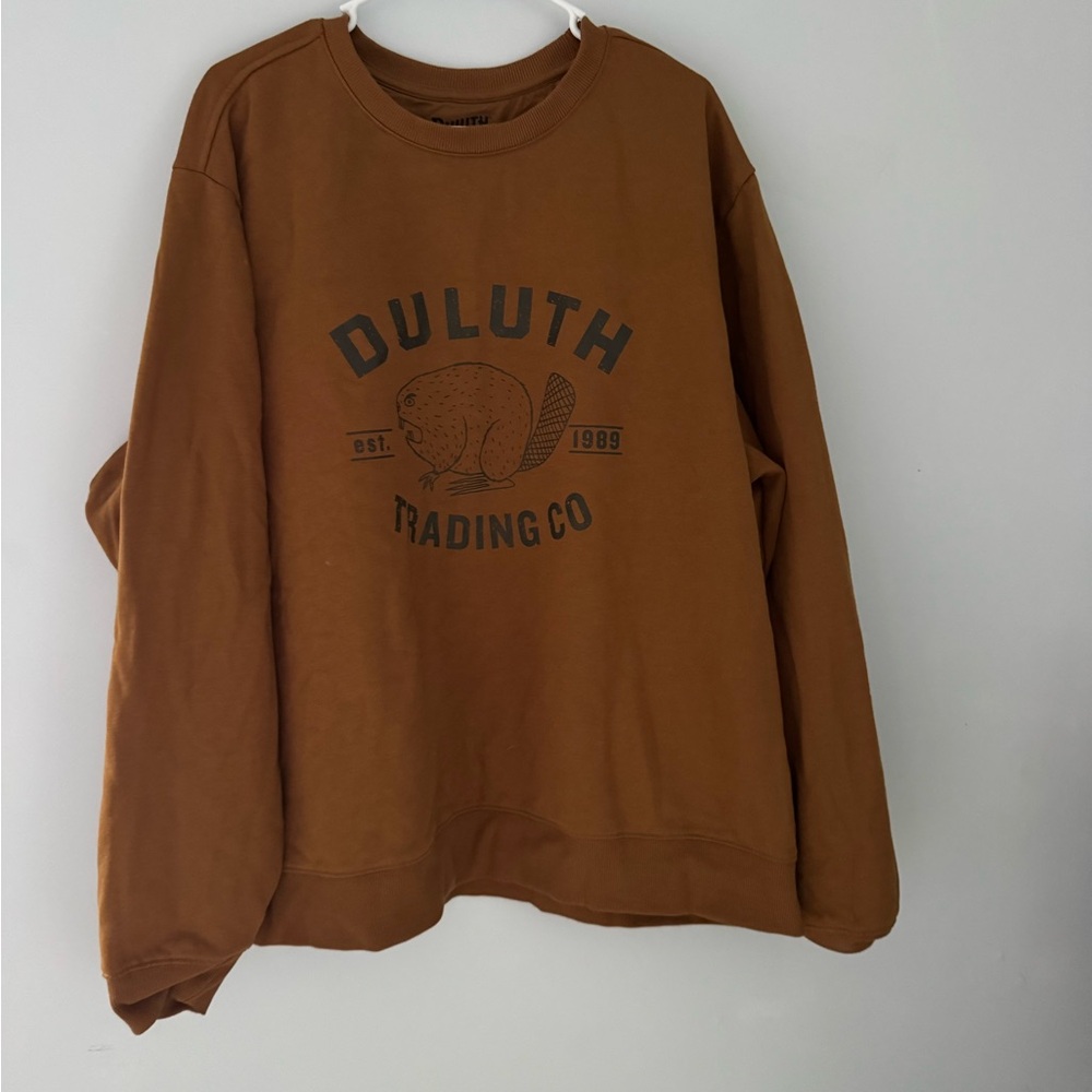 Duluth Trading Co Tan Relaxed Fit Sweatshirt